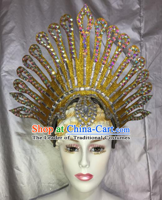 Brazilian Rio De Janeiro Carnival Hair Accessories Samba Victorian Dance Hats for Women