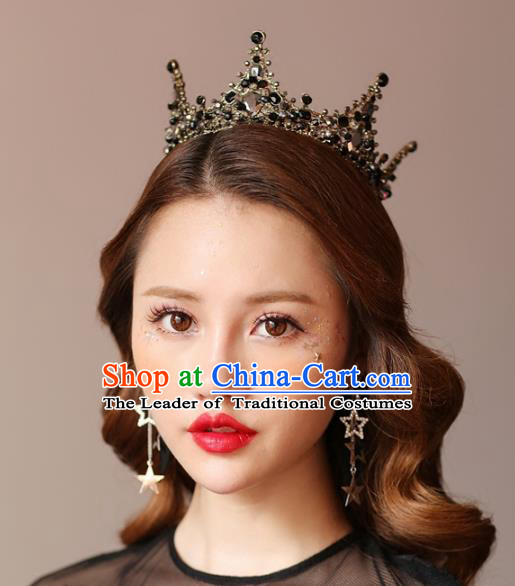 Top Grade Wedding Bride Hair Accessories Baroque Princess Crystal Royal Crown for Women