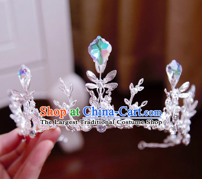 Top Grade Wedding Bride Hair Accessories Princess Hair Clasp Dragonfly Royal Crown for Women