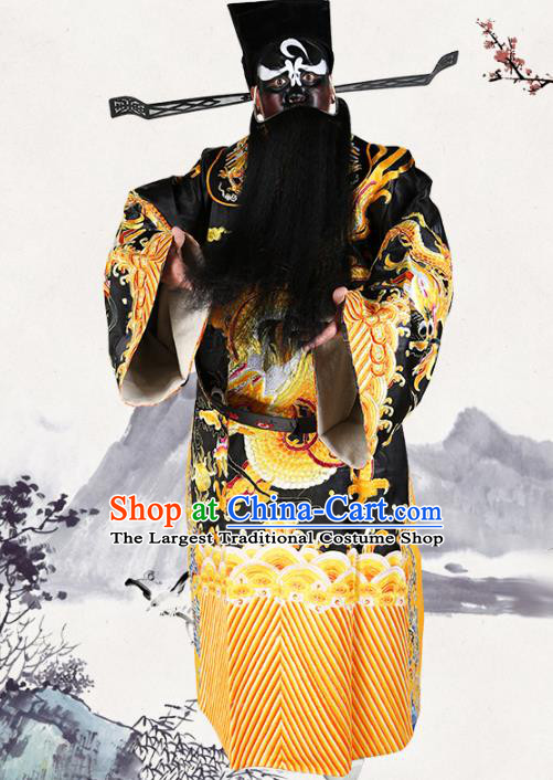 Professional Chinese Beijing Opera Costume Peking Opera Prime Minister Bao Zheng Gwanbok Robe and Hat for Adults