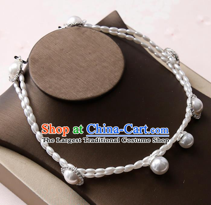 Top Grade Handmade Jewelry Accessories Bride Pearls Necklace for Women