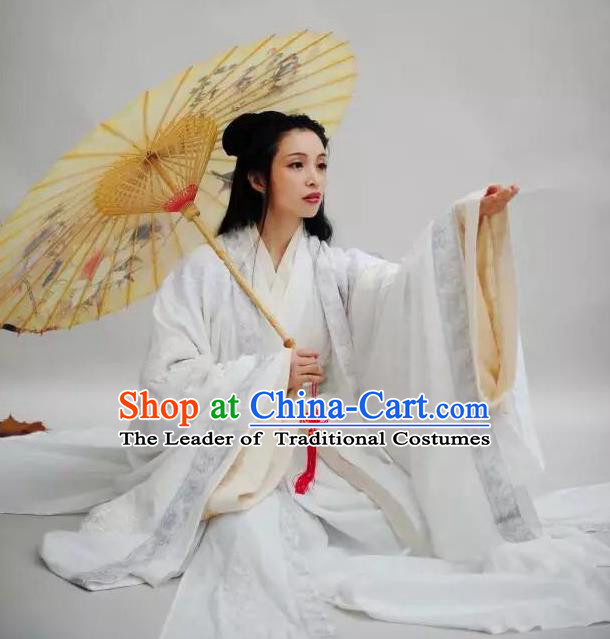 Chinese Ancient Palace Lady Hanfu Han Dynasty Imperial Concubine Queen Embroidered Historical Costumes