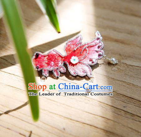 Chinese Traditional Cheongsam Accessories Embroidered Brooch for Women
