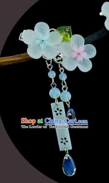 Chinese Traditional Ancient Hair Accessories Hanfu Flowers Hair Stick Headwear for Women