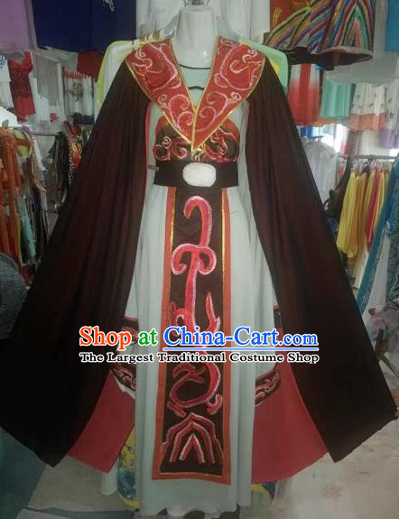 Chinese Traditional Peking Opera Empress Hanfu Dress Ancient Han Dynasty Queen Costume for Adults