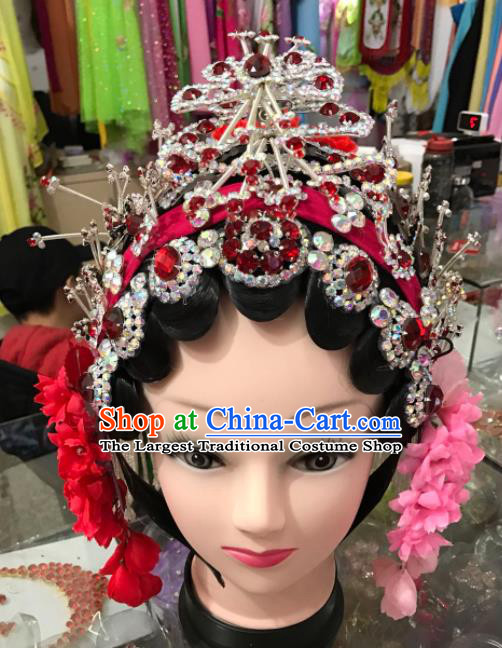 Chinese Traditional Beijing Opera Diva Hair Accessories Peking Opera Headdress Complete Set for Women