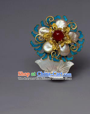 Chinese Ancient Qing Dynasty Shell Hair Comb Hair Accessories Handmade Hairpins for Women