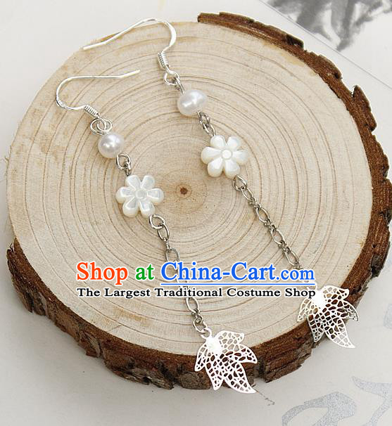 Asian Chinese Traditional Jewelry Accessories Hanfu Traditional Flowers Earrings for Women