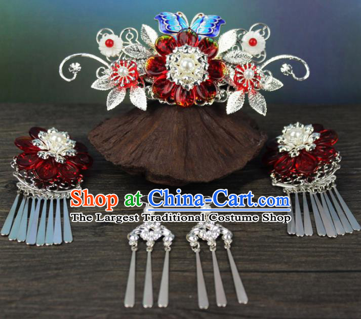 Chinese Ancient Handmade Palace Hanfu Hairpins Hair Accessories Hair Comb for Women