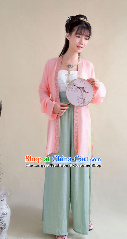 Top Grade Chinese Ancient Young Lady Costumes Song Dynasty Hanfu Dress for Women