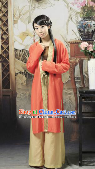 Traditional Chinese Song Dynasty Young Lady Hanfu Dress Ancient Princess Costume for Women