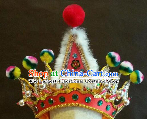 Traditional Chinese Beijing Opera Hair Accessories Percussion Hat for Men