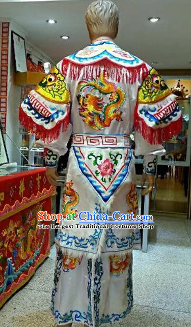 Traditional China Beijing Opera Costume Props Embroidered Robe and Hat Ancient Chinese Peking Opera Embroidery Clothing