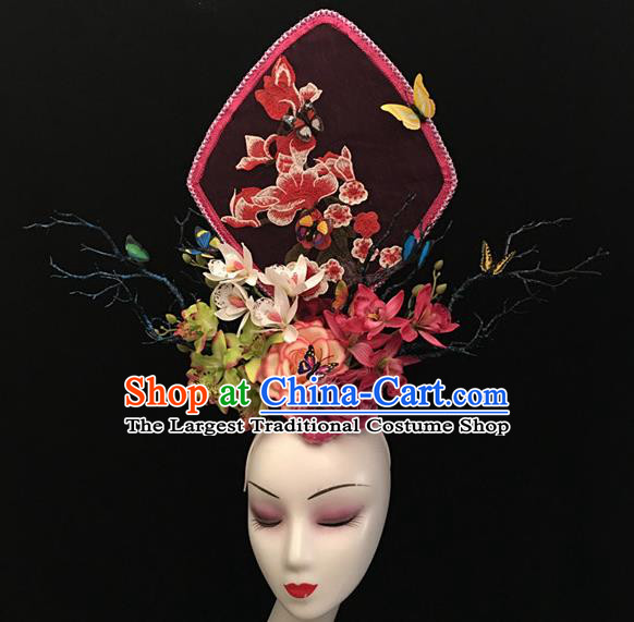 Chinese Stage Show Hair Accessories Traditional Catwalks Palace Headdress for Women