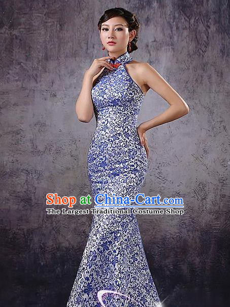 Chinese Traditional Costume Classical Qipao Dress Elegant Cheongsam for Women