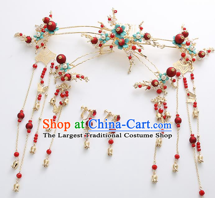 Top Chinese Traditional Hair Accessories Ancient Classical Hair Clips Palace Hairpins Complete Set for Women