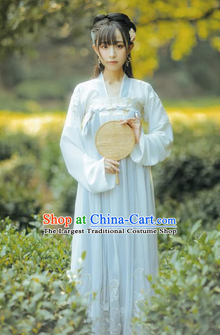 Chinese Traditional Tang Dynasty Princess Replica Costumes Ancient Peri Hanfu Dress for Women