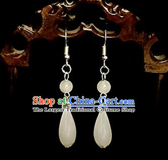 Chinese Ancient Handmade Earrings Traditional Classical Hanfu Ear Jewelry Accessories for Women