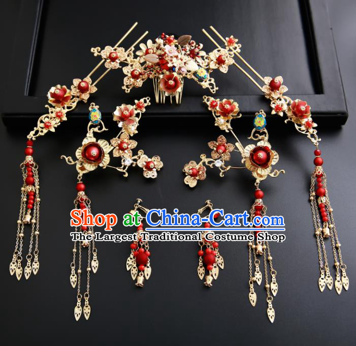 Chinese Ancient Traditional Hanfu Hair Comb Hairpins Handmade Classical Hair Accessories for Women