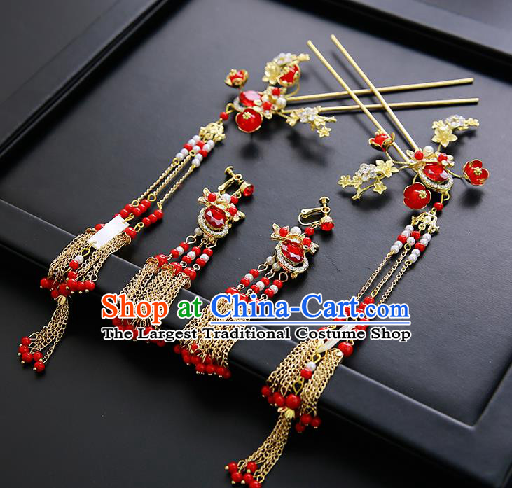 Chinese Ancient Traditional Hanfu Hair Clasp Hairpins Handmade Classical Hair Accessories for Women