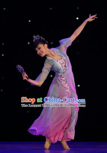 Chinese Traditional Classical Dance Group Dance Costumes Stage Performance Dress for Women