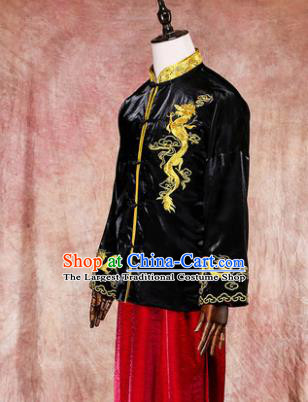 Chinese Traditional Wedding Costumes Ancient Bridegroom Tang Suit Mandarin Jacket Long Robe for Men