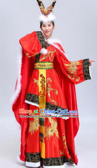 Chinese Traditional Classical Dance Costumes Han Dynasty Imperial Concubine Wang Zhaojun Dance Dress for Women