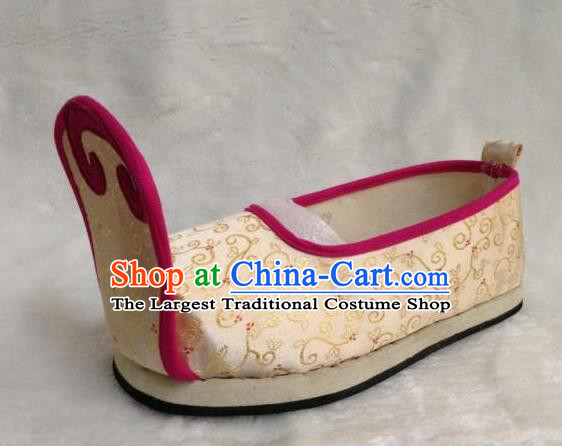 Traditional Chinese Wedding Satin Shoes Ancient Princess Shoes Embroidered Shoes for Women