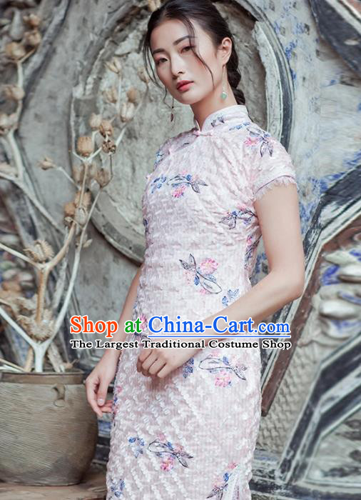Chinese Traditional Tang Suit Costumes National Qipao Dress Classical Cheongsam for Women