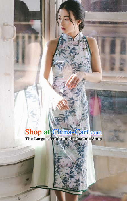 Chinese Traditional Costumes National Tang Suit Qipao Dress Classical Cheongsam for Women