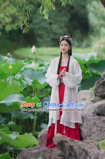 Chinese Traditional Song Dynasty Nobility Lady Hanfu Dress Ancient Palace Historical Costumes for Women