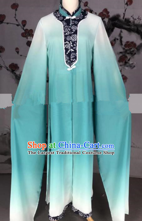 Professional Chinese Traditional Beijing Opera Green Dress Ancient Country Lady Costume for Women