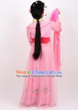 Professional Chinese Traditional Peking Opera Princess Pink Dress Ancient Palace Lady Costume for Women