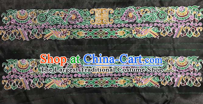 Chinese Traditional Embroidered Purple Birds Applique National Dress Patch Embroidery Cloth Accessories
