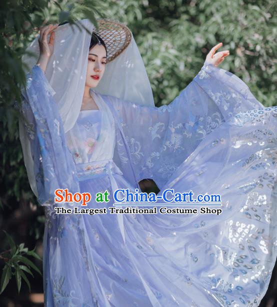 Traditional Chinese Tang Dynasty Imperial Consort Purple Hanfu Dress Ancient Palace Royal Princess Historical Costumes for Women