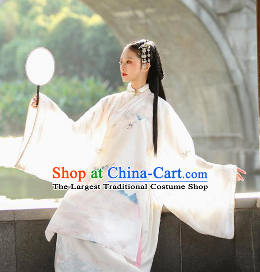 Traditional Chinese Ming Dynasty Nobility Lady Replica Costumes Ancient Royal Princess Hanfu Dress for Women