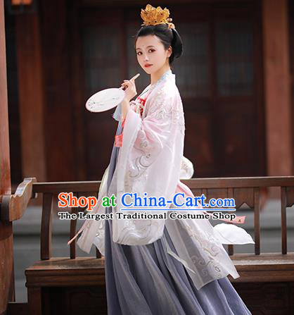 Asian Chinese Tang Dynasty Imperial Concubine Hanfu Dress Traditional Ancient Peri Princess Costumes for Women