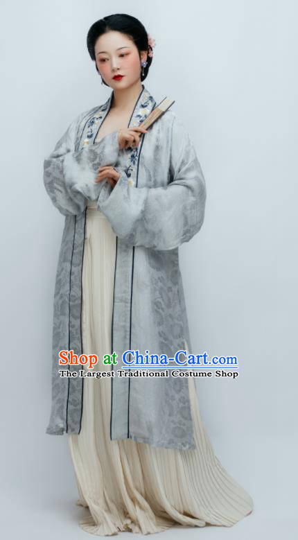 Traditional Chinese Song Dynasty Nobility Mistress Hanfu Dress Ancient Court Countess Replica Costumes for Women