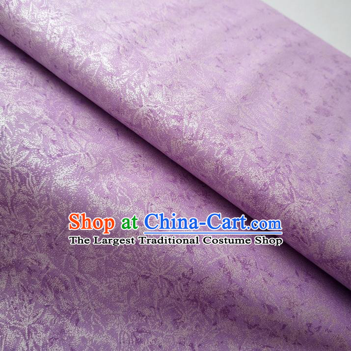 Traditional Chinese Cheongsam Classical Pattern Purple Brocade Fabric Ancient Hanfu Silk Cloth