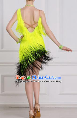 Professional Latin Dance Cha Cha Tassel Dress Modern Dance International Samba Dance Competition Costume for Women