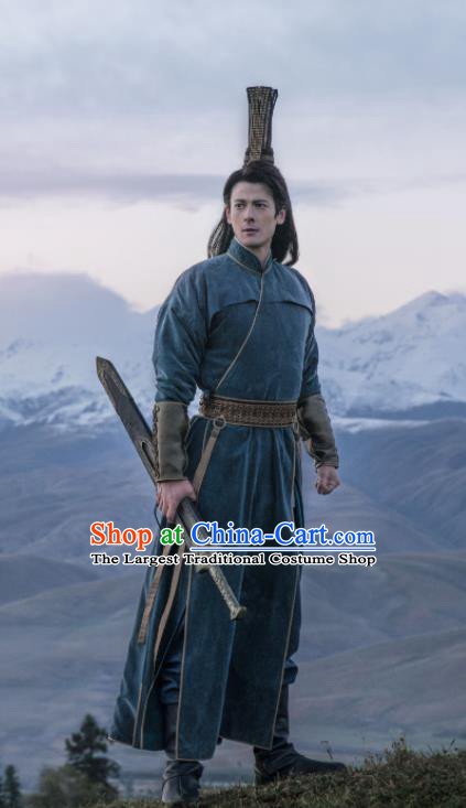Ever Night Chinese Drama Ancient Young Knight Hanfu Clothing Traditional Tang Dynasty Swordsman Costumes for Men