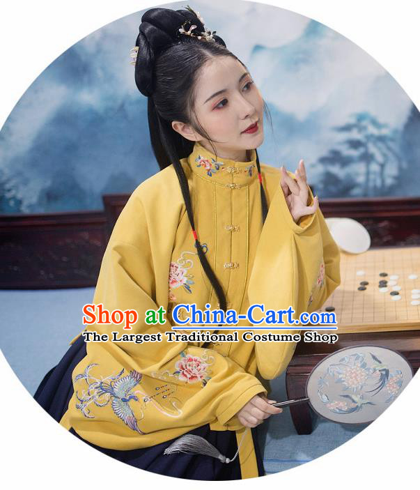 Traditional Chinese Ming Dynasty Nobility Lady Replica Costumes Ancient Palace Princess Hanfu Dress Complete Set
