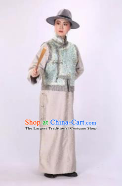Traditional Chinese Drama Tian Ming Qing Dynasty Civilian Costumes and Headwear for Men