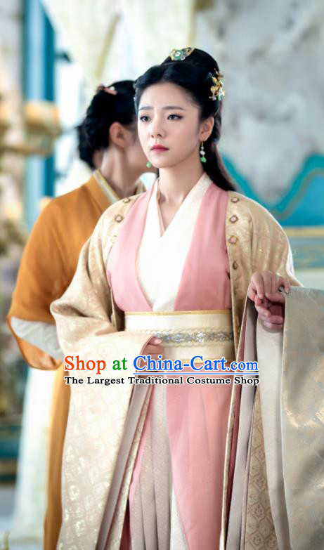 Ancient Chinese Princess Qin Su Hanfu Dress Drama The Untamed Female Swordsman Costumes for Women