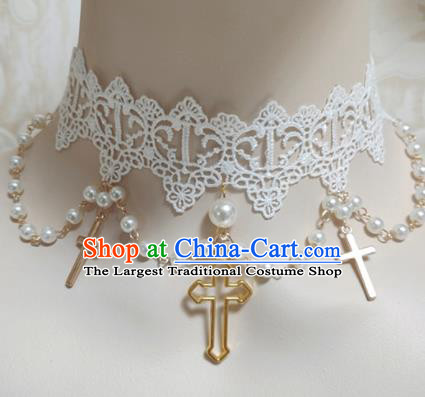 Top Grade Gothic Necklace Handmade Crucifix Necklet Accessories for Women