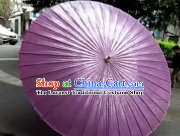 Chinese Handmade Large Purple Oil Paper Umbrella Traditional Decoration Umbrellas