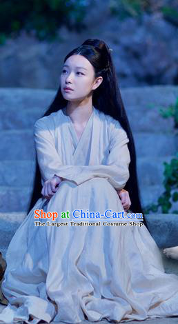 Chinese Ancient Goddess Hanfu Dress Drama Love and Destiny Female Swordsman Ling Xi NiNi Costumes for Women