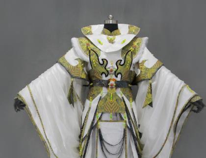 Customize Chinese Traditional Cosplay Monarch King Olive Green Costumes Ancient Swordsman Clothing for Men