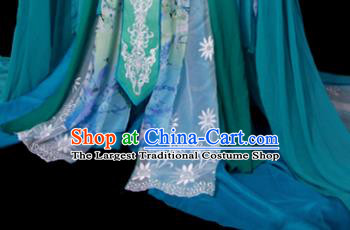 Traditional Chinese Cosplay Imperial Consort Green Dress Ancient Drama Goddess Costumes for Women