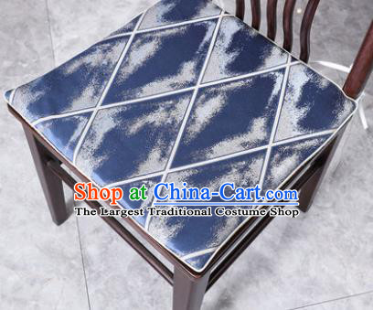 Traditional Chinese Cushion Classical Twilight Pattern Blue Brocade Cover Home Decoration Accessories